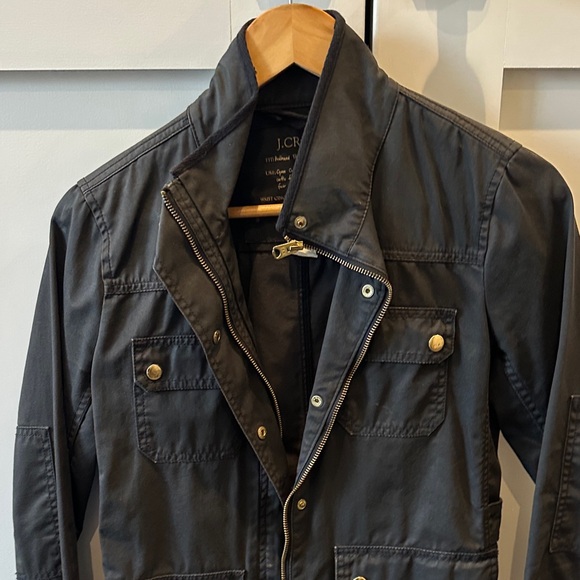 J. Crew Dark olive Field Jacket with Brass Accents - Picture 4 of 6